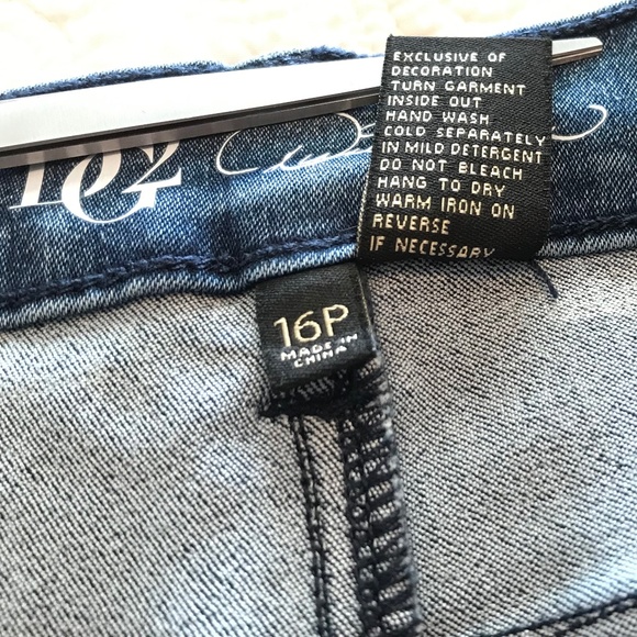 NWT DG2 5-pocket blue jeans with beaded tuxedo stripe—virtual stretch (16P) - Picture 6 of 16